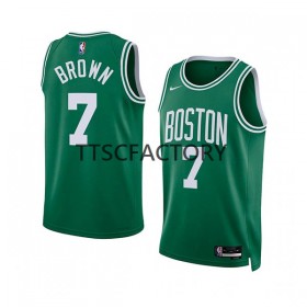 Herren NBA Boston Celtics Trikot Jaylen Brown 7 Nike 2022-23 Icon Edition Green Swingman